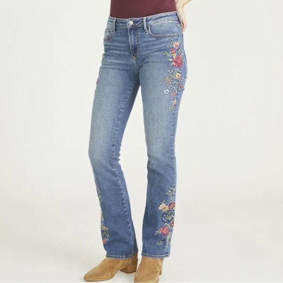 Driftwood Kelly Bootcut Embroidered Jeans Serenity - Medium Wash - Picture 4 of 12